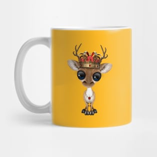 Cute Royal Deer Wearing Crown Mug